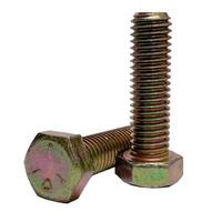 5/8"-11 X 3-1/4" Hex Cap Screw, Grade 5 (SAE J429), Coarse, Zinc Yellow